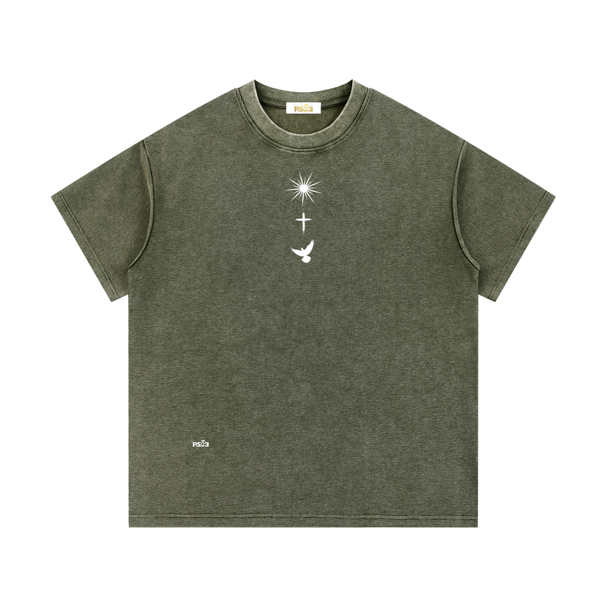 PS23 Trinity Mineral Wash Waffle Knit T-Shirt