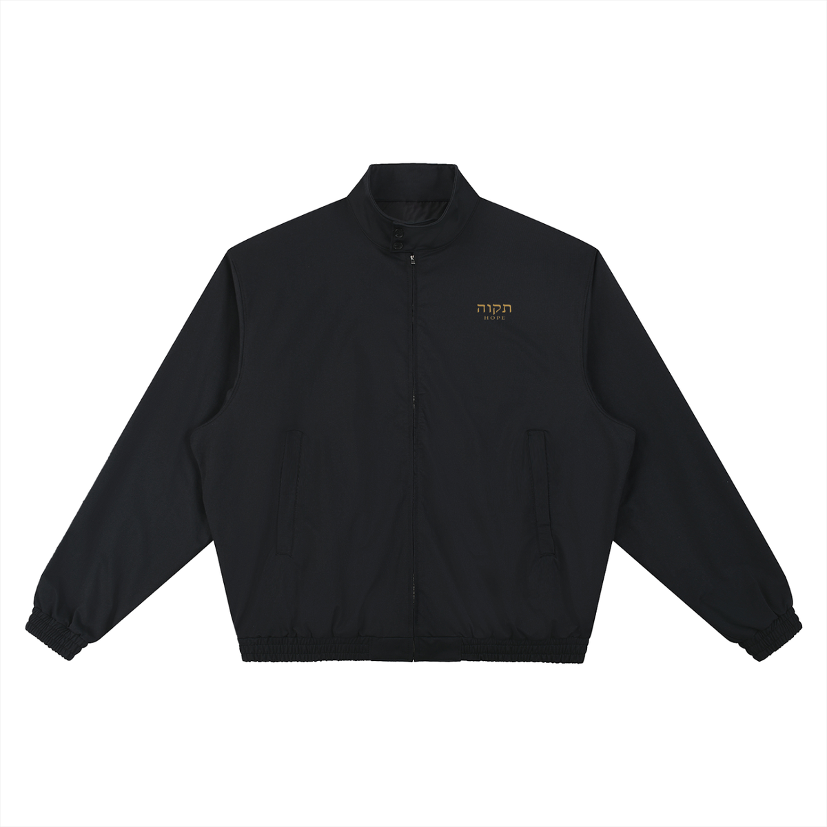 PS23 Hebrew hope Stand Collar Bomber Jacket