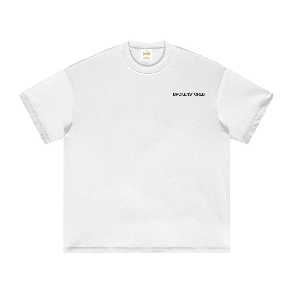 PS23 Embroidery Brokenstored Heavyweight Earth Tone T-Shirt