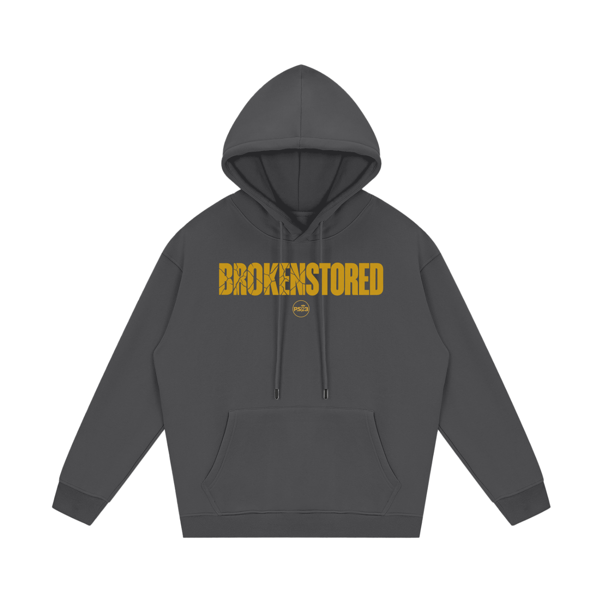PS23 Brokenstored Gold Streetwear Unisex Fleece Hoodie