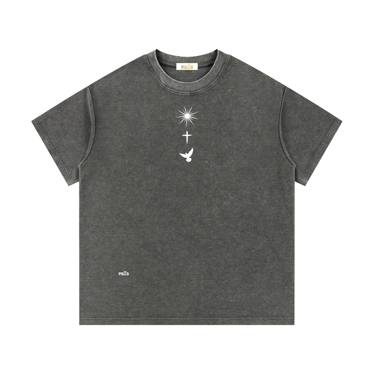 PS23 Trinity Mineral Wash Waffle Knit T-Shirt