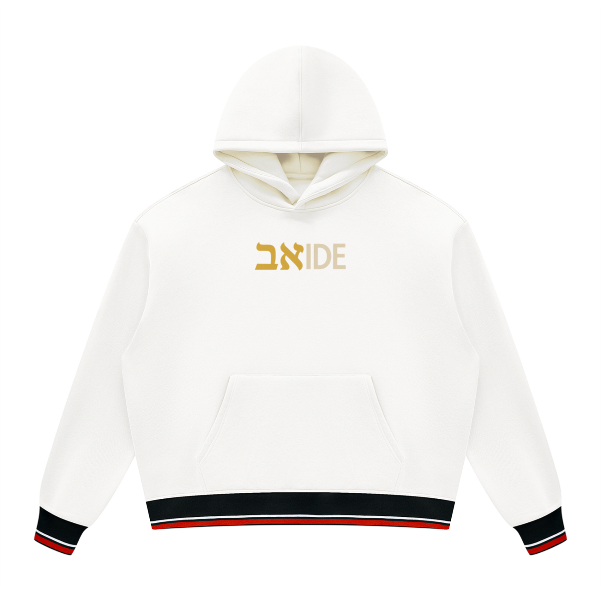 PS23 Bilingual Concept ABIDE Unisex Oversized Color Block Fleece Hoodie