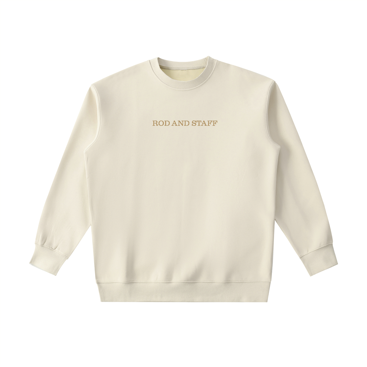 PS23 Embroidery Rod and staff Essential Heavyweight Crewneck Sweatshirt
