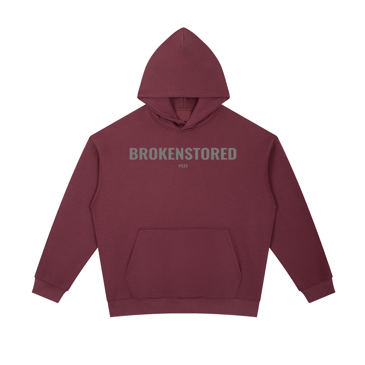 PS23 Brokenstored Grey Essential Heavyweight Hoodie