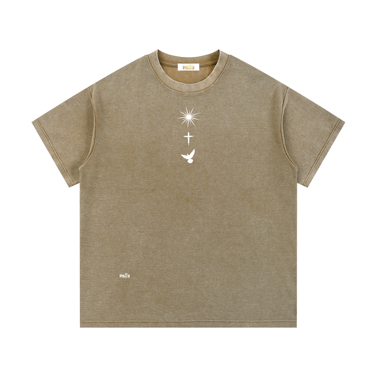 PS23 Trinity Mineral Wash Waffle Knit T-Shirt