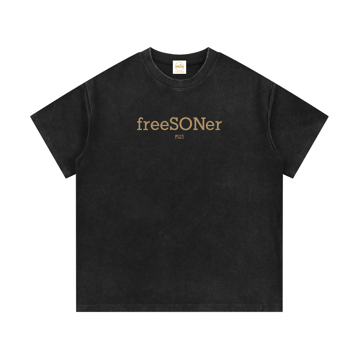 PS23 Embroidery freeSONer Mineral Wash Waffle Knit T-Shirt