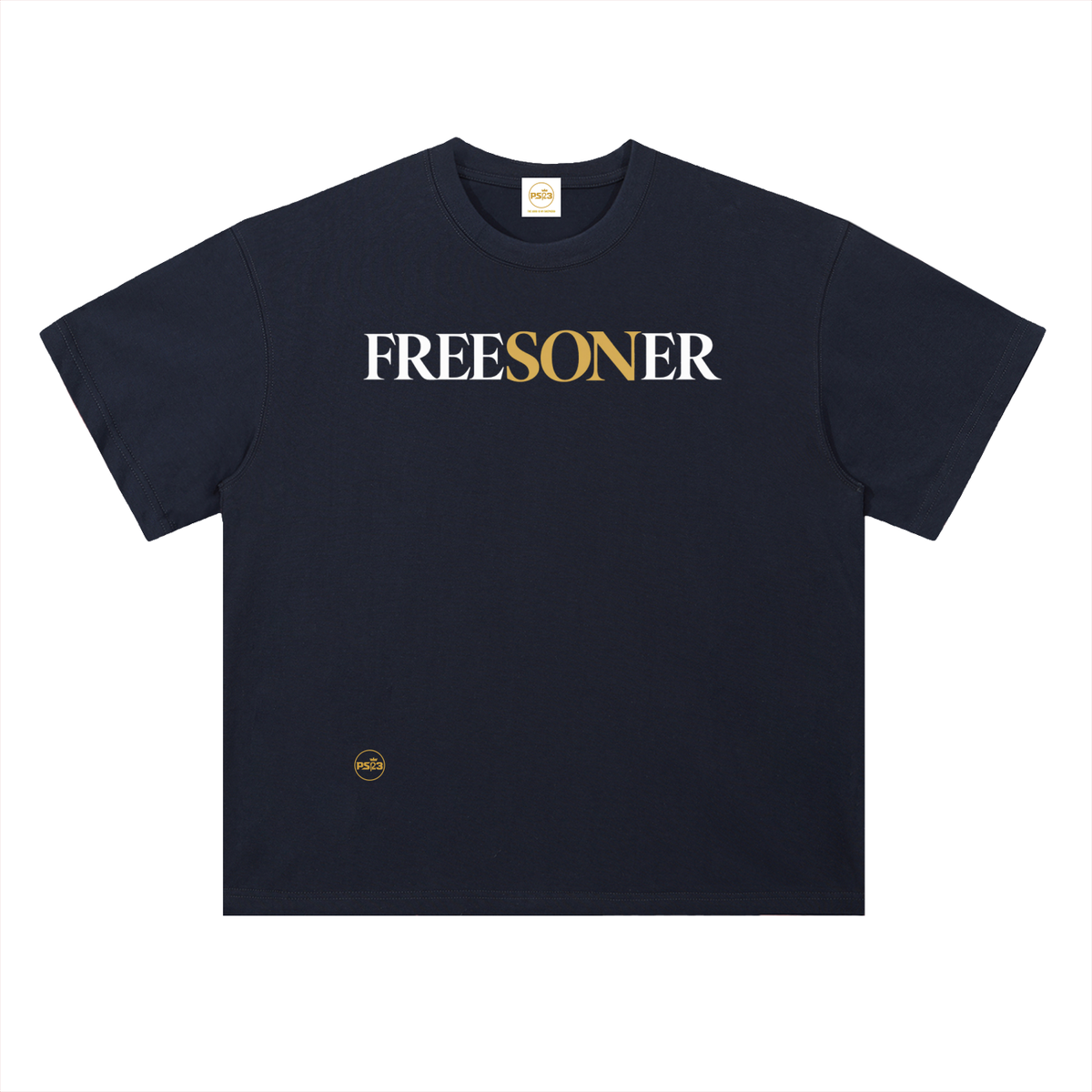 PS23 FREESONER Heavyweight Drop Shoulder Cotton T-Shirt
