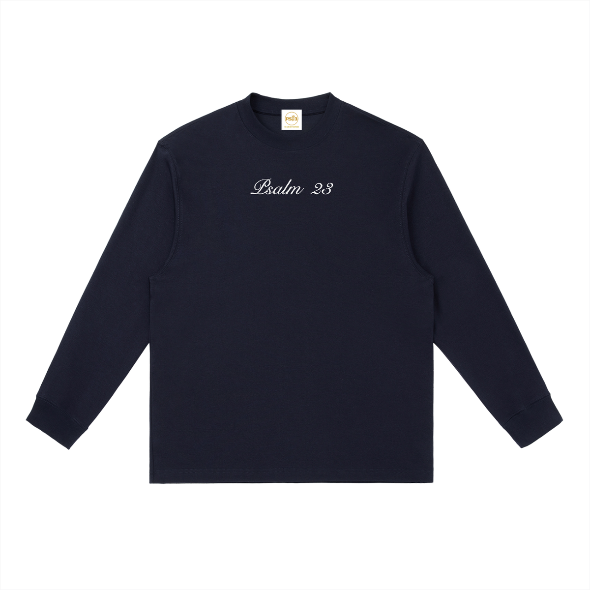 PS23 Embroidery Essential Crewneck Long-Sleeve T-Shirt