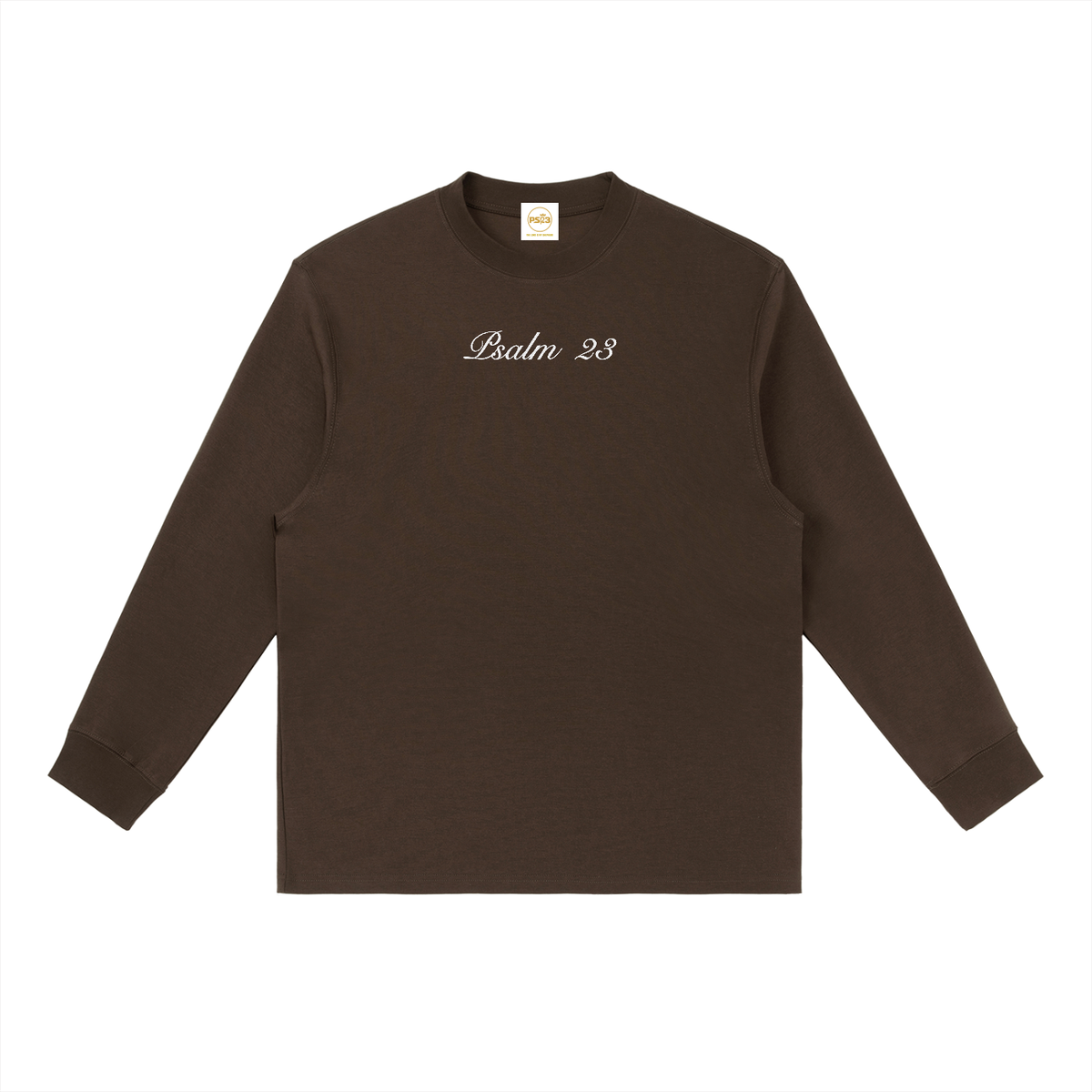 PS23 Embroidery Essential Crewneck Long-Sleeve T-Shirt
