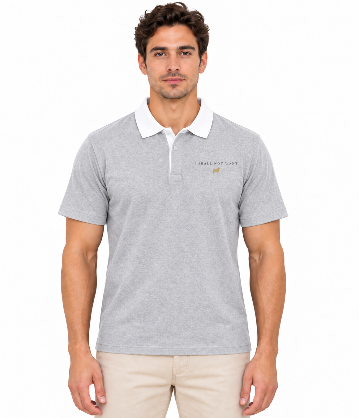 PS23 I shall not want Essential Contrast Polo Shirt