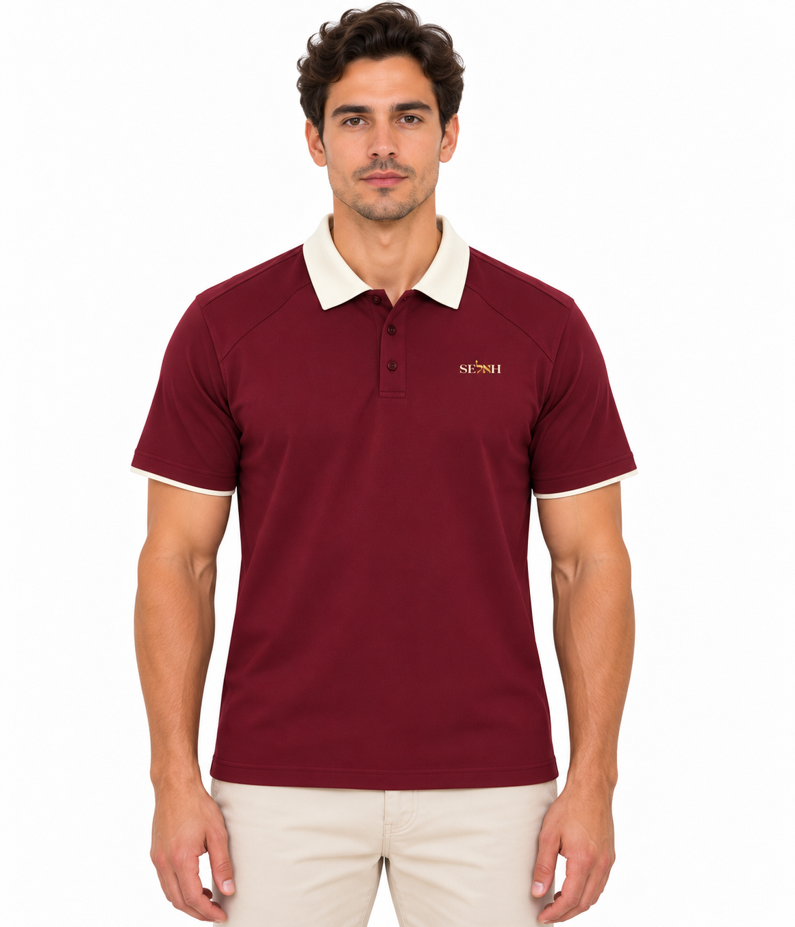 PS23 Bilingual Concept Selah Contrast Collar Raglan Polo Shirt