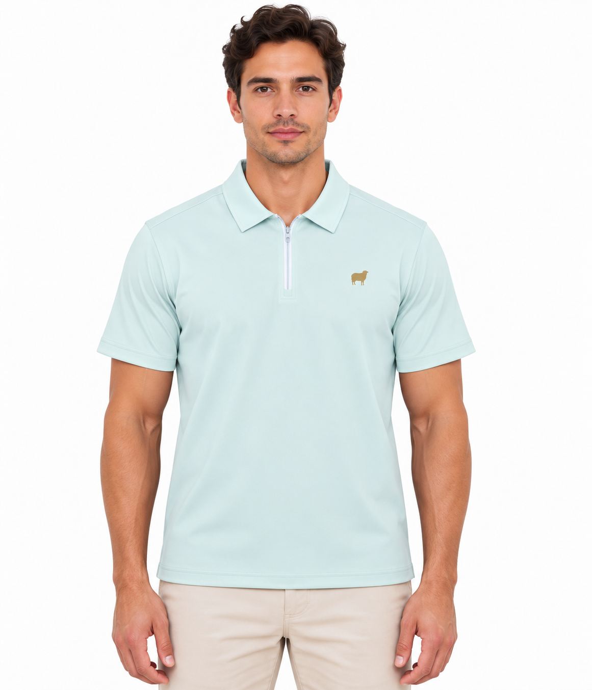 PS23 Sheep Unisex Quarter-Zip Polo Shirt