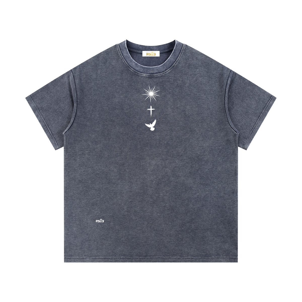 PS23 Trinity Mineral Wash Waffle Knit T-Shirt