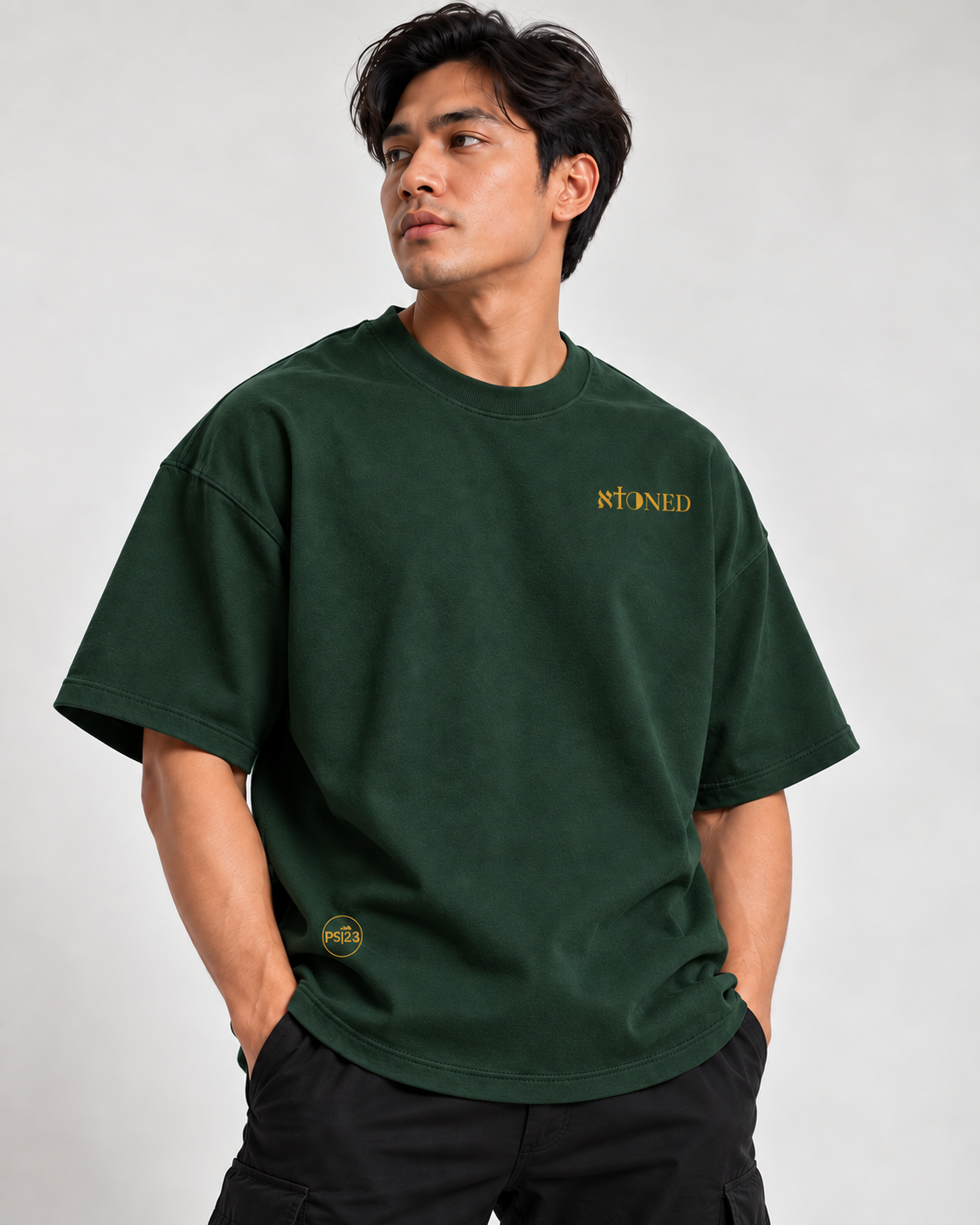 PS23 Bilingual Concept Atoned Oversized Heavyweight T Shirt