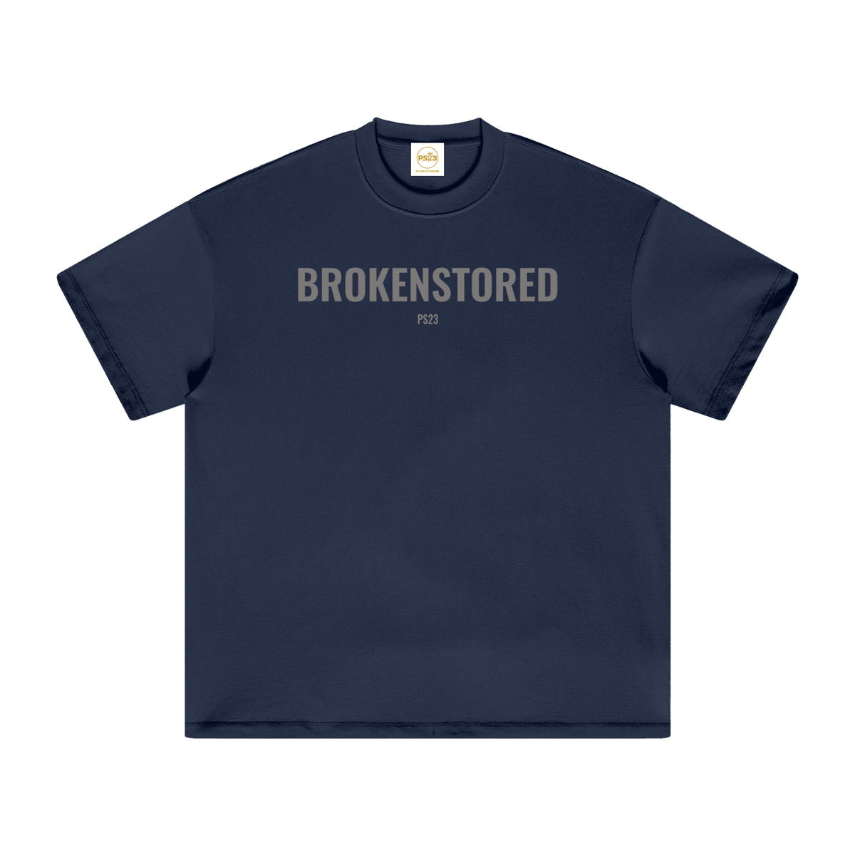 PS23 Brokenstored Grey Heavyweight Earth Tone T-Shirt