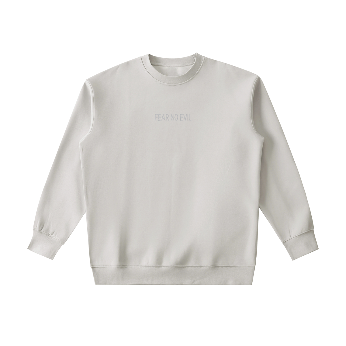 PS23 Embroidery Fear no evil Essential Heavyweight Crewneck Sweatshirt