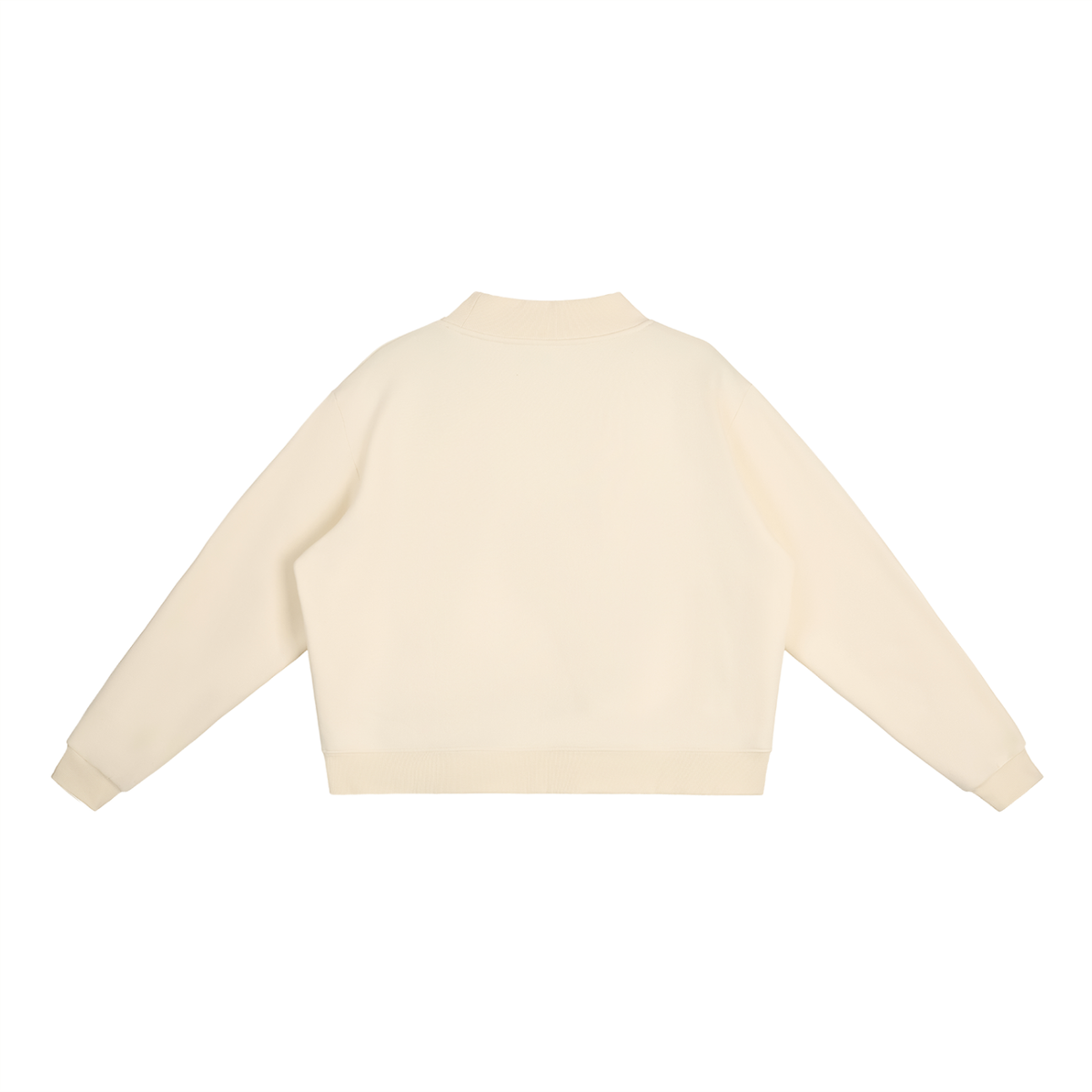 PS23 Dove Women Essential Fleece Mock-Neck Crew Sweatshirt