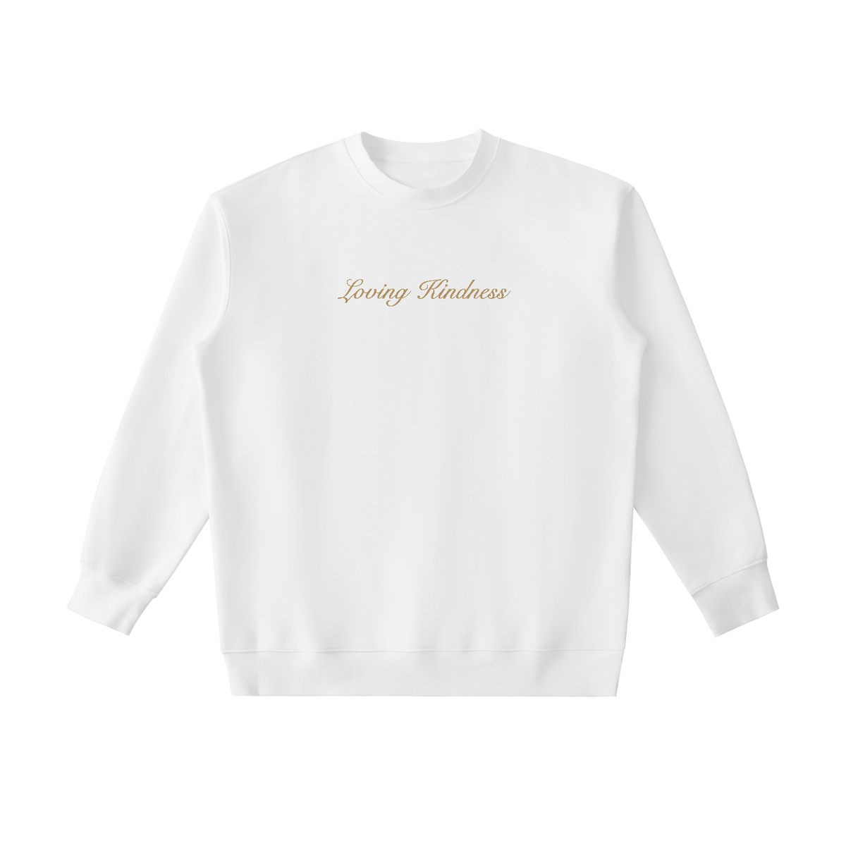 PS23 Embroidery Loving kindness Essential Heavyweight Crewneck Sweatshirt