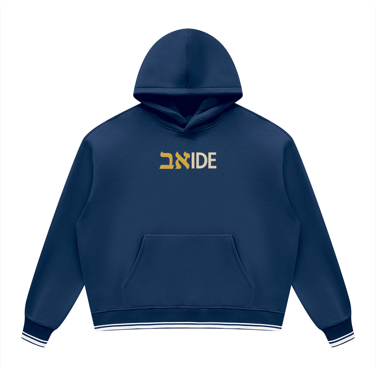 PS23 Bilingual Concept ABIDE Unisex Oversized Color Block Fleece Hoodie