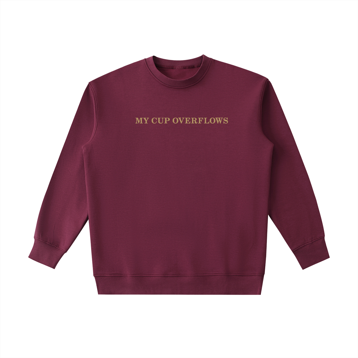 PS23 Embroidery My cup overflows Essential Heavyweight Crewneck Sweatshirt