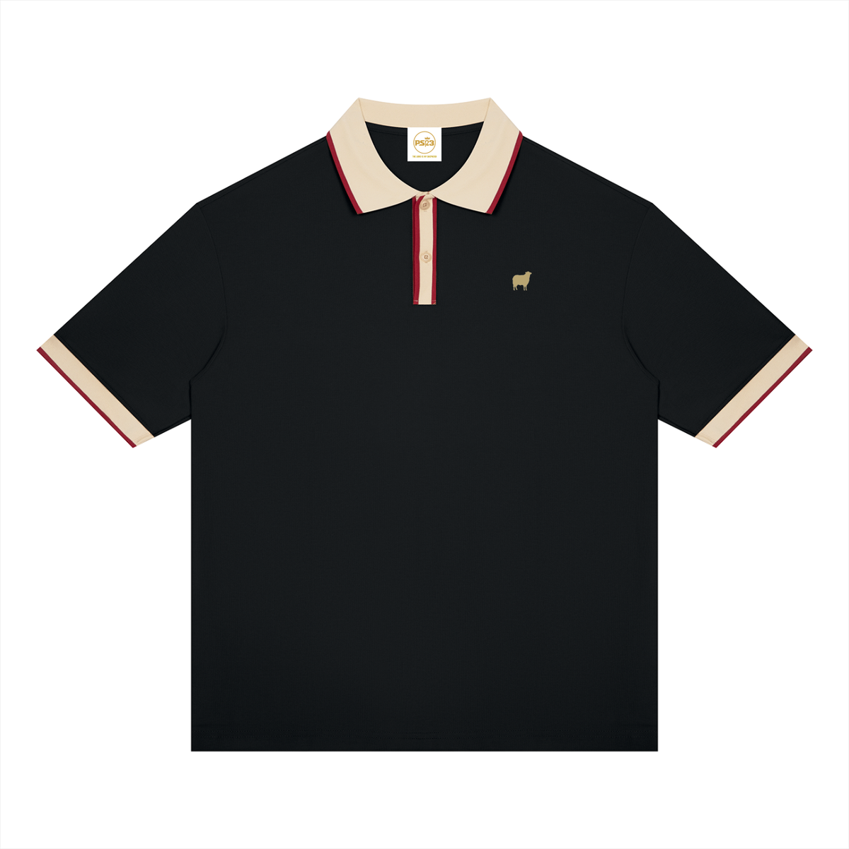 PS23 Sheep Unisex Color Block Polo Shirt
