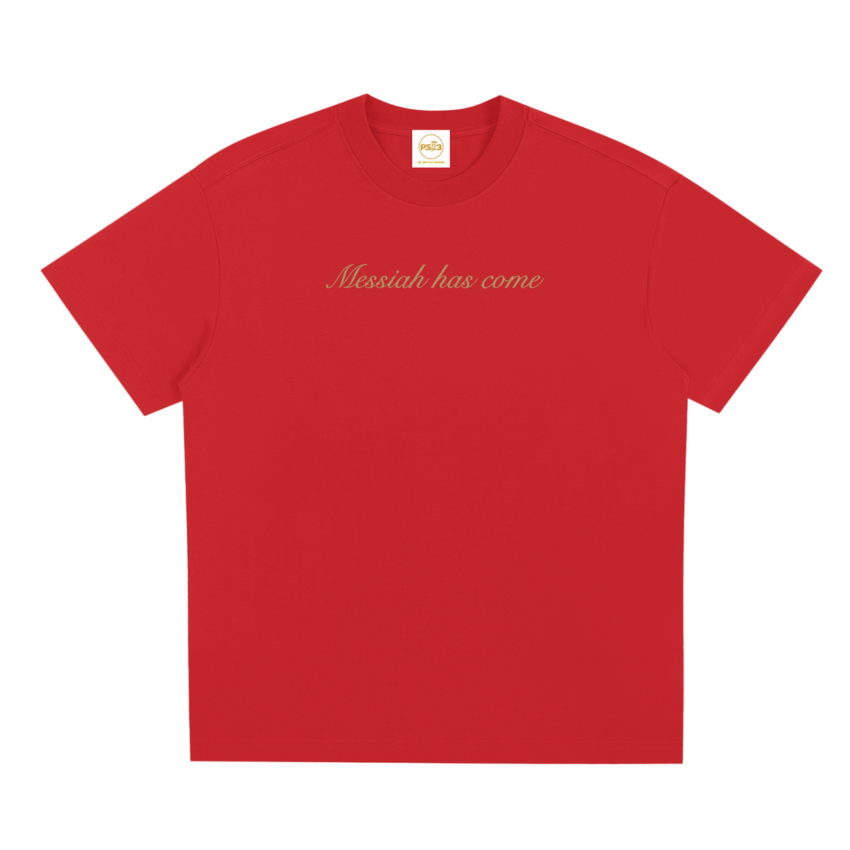 PS23 Embroidery Messiah has come Sorona Quick-Dry Cooling T-Shirt