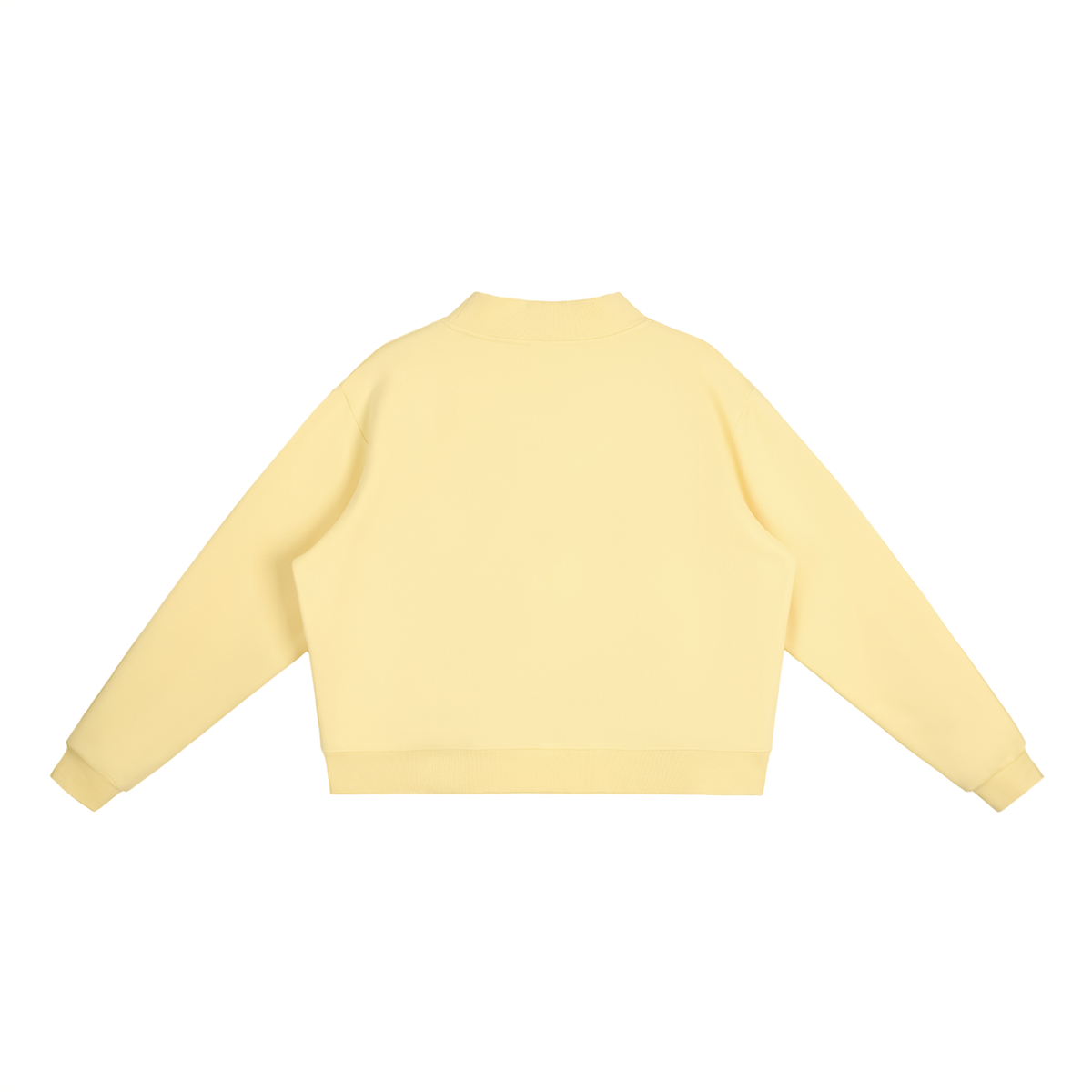 PS23 Dove Women Essential Fleece Mock-Neck Crew Sweatshirt