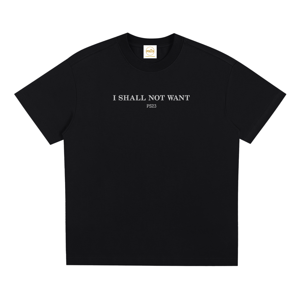 PS23 Embroidery I Shall Not Want Sorona Quick-Dry Cooling T-Shirt