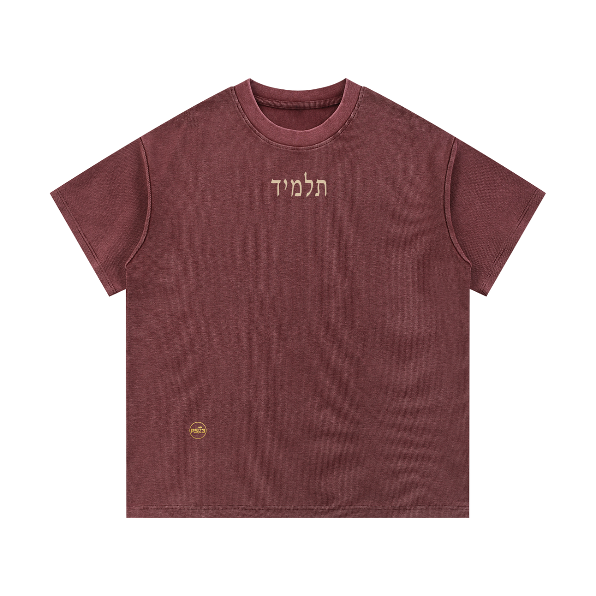PS23 Hebrew Disciple Mineral Wash Waffle Knit T-Shirt