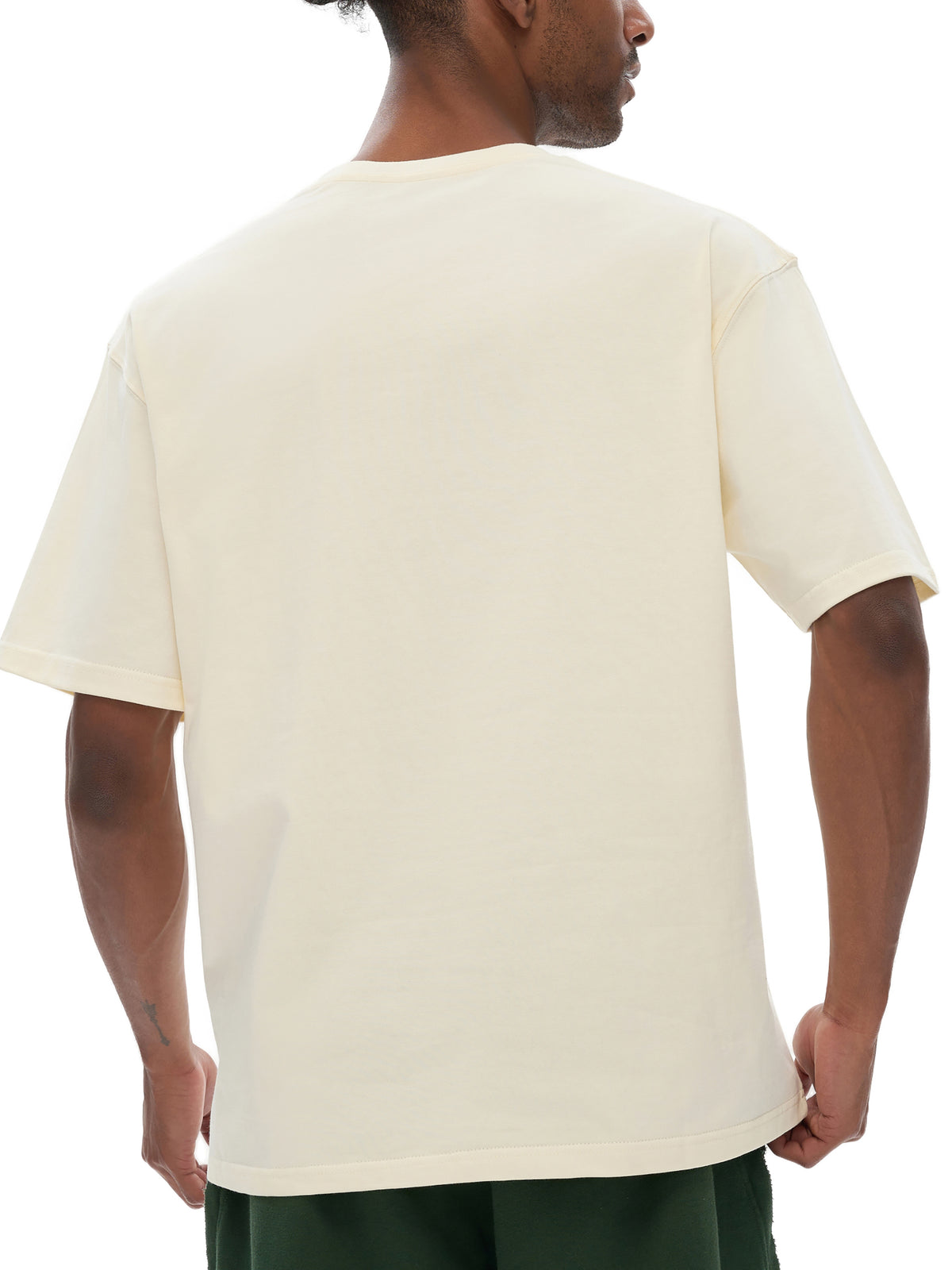 PS23 Brokenstored Gold Heavyweight Drop Shoulder Cotton T-Shirt