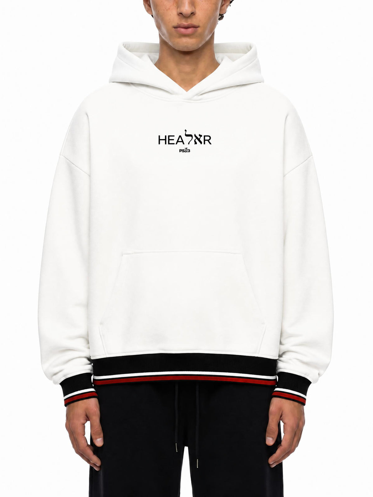 PS23 Bilingual Healer Unisex Oversized Color Block Fleece Hoodie