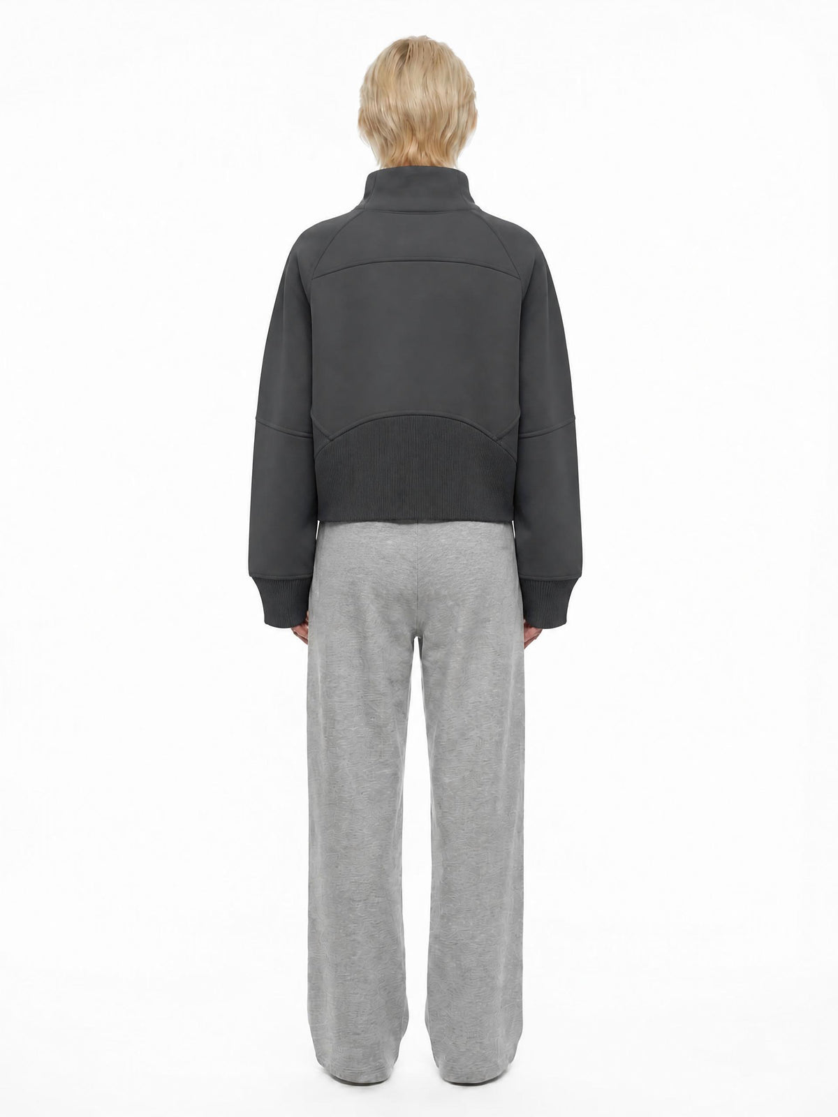 PS23 Hebrew Hope Women Cropped Half-Zip Sweatshirt