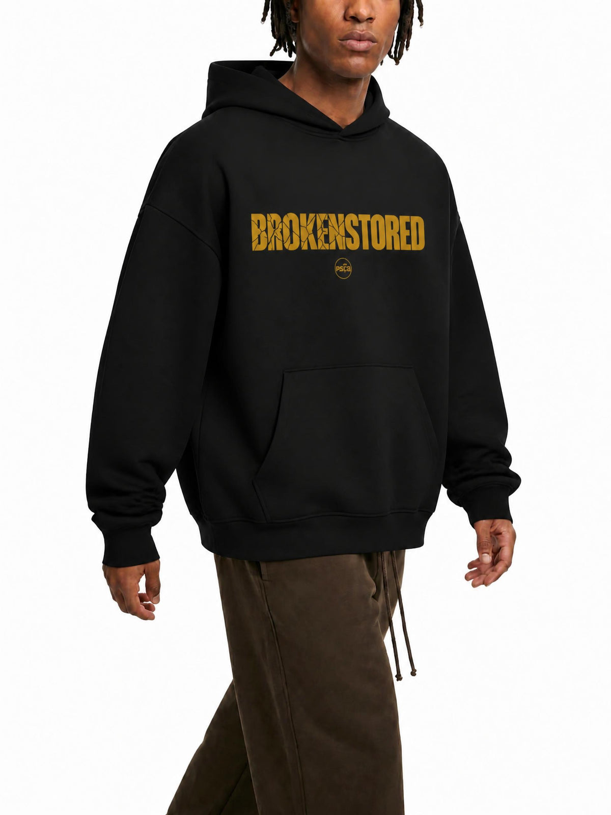PS23 Brokenstored Gold Essential Heavyweight Hoodie