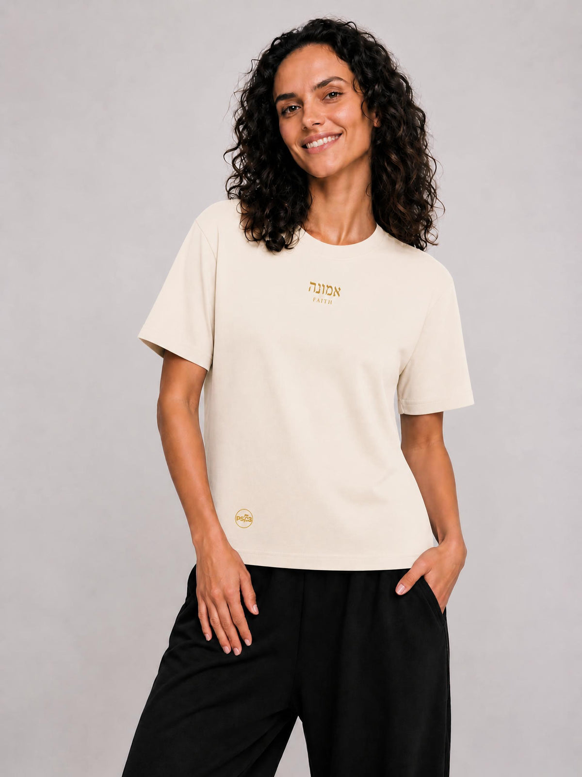 PS23 Hebrew Faith Women Sorona Crewneck T-Shirt