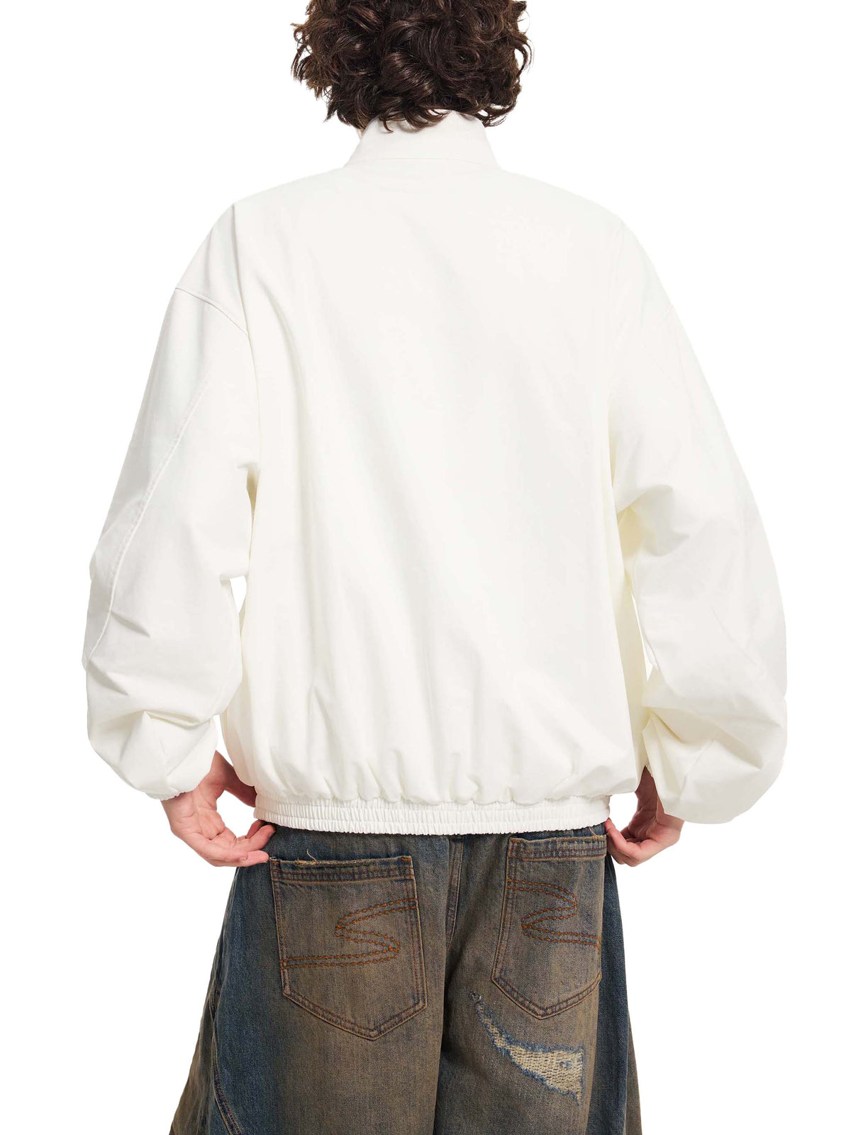 PS23 Hebrew hope Stand Collar Bomber Jacket