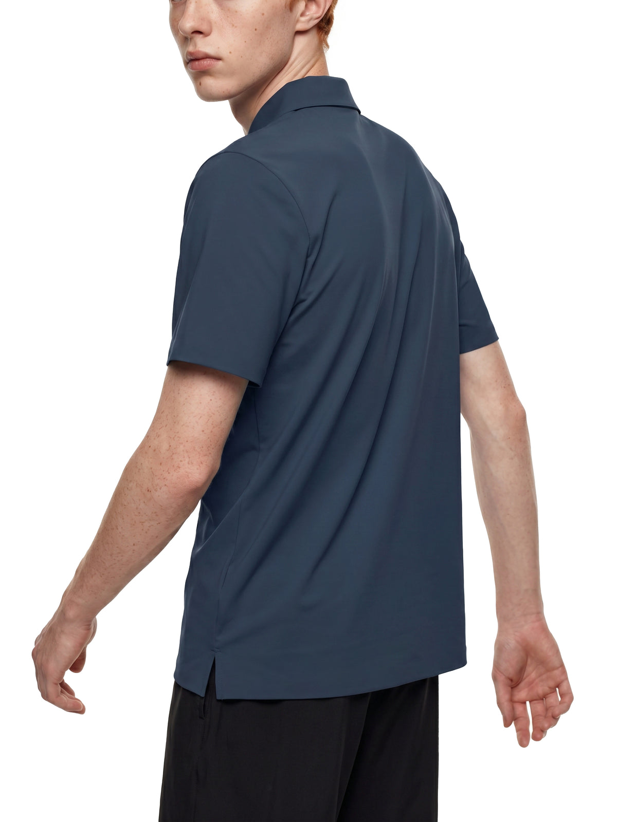 PS23 Sheep Men's Quarter-Zip Performance Polo Shirt