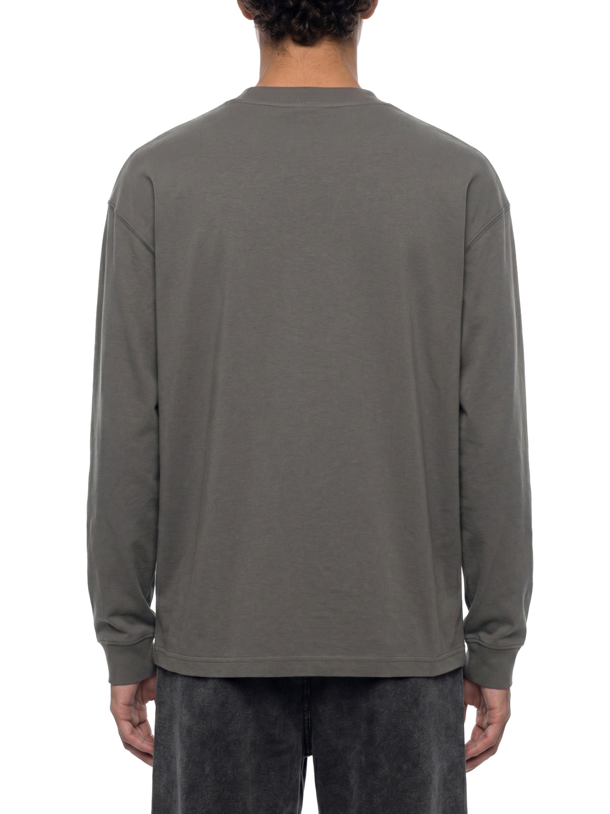 PS23 Embroidery Essential Crewneck Long-Sleeve T-Shirt