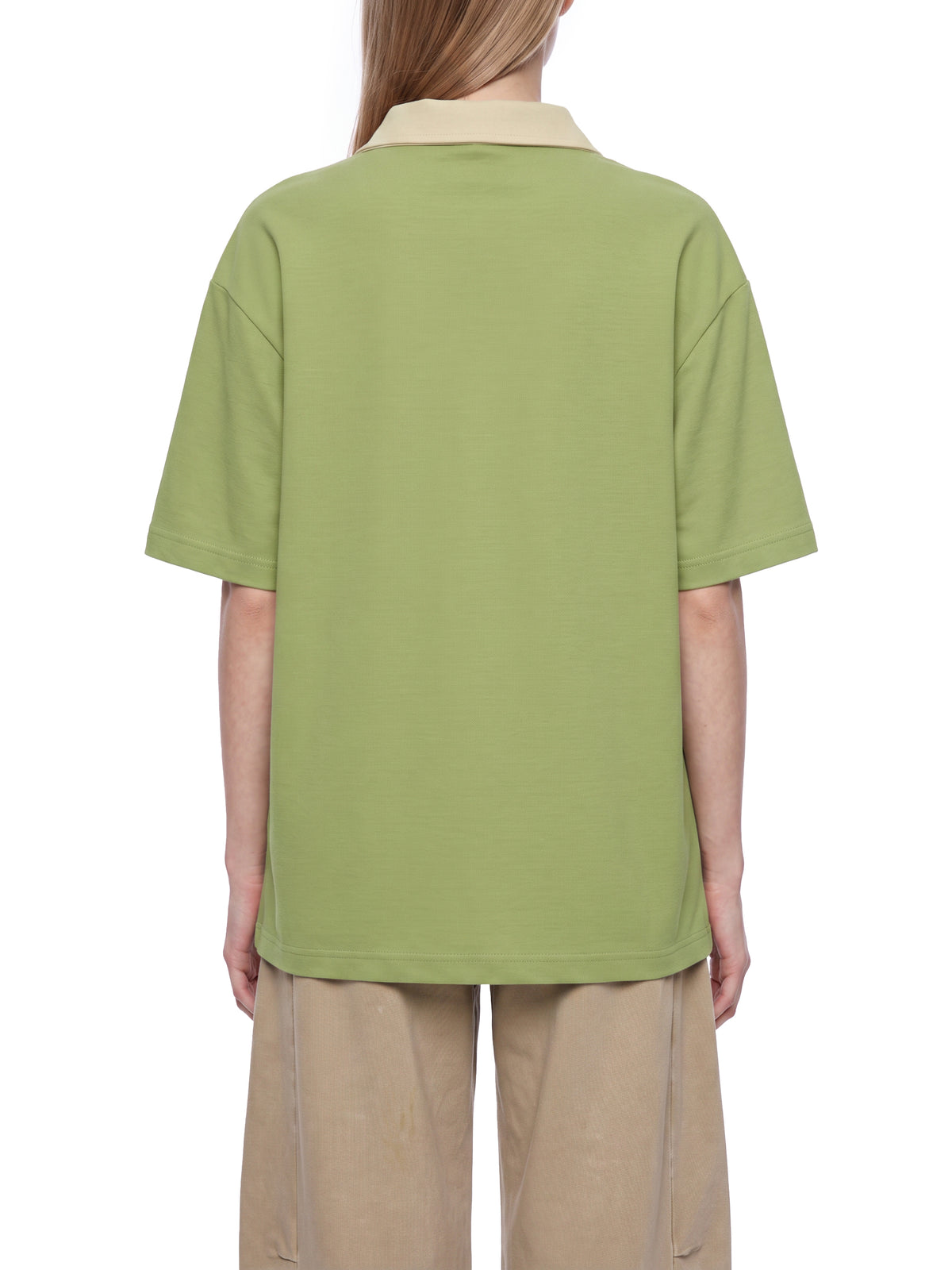PS23 Hebrew Green Pastures Unisex Color Block Quarter-Zip Polo Shirt